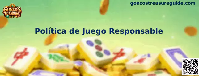 Información visual sobre juego responsable de Gonzo's Treasure